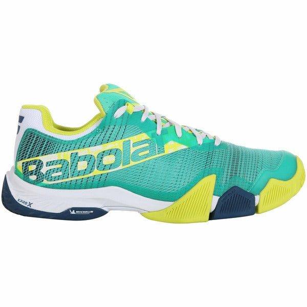 Babolat Padel Shoes - Jet Premura Green and Yellow