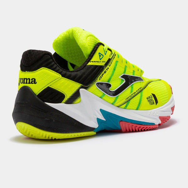 Joma Padel Shoes - Open 2209 Lemon Fluor Black