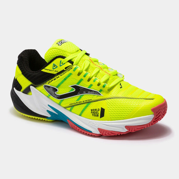 Joma Padel Shoes - Open 2209 Lemon Fluor Black