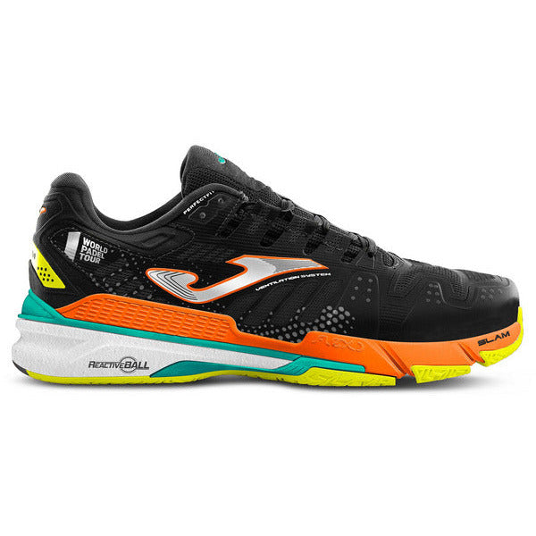 Joma Padel Shoes - Slam 2201 Black Orange Fluor