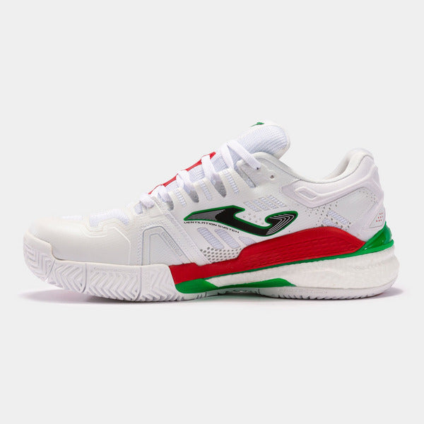Joma Padel Shoes - Slam 2202 White Red