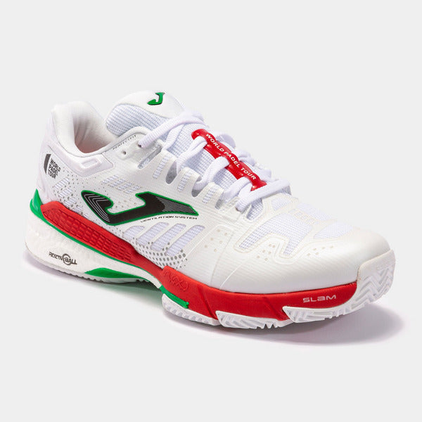 Joma Padel Shoes - Slam 2202 White Red