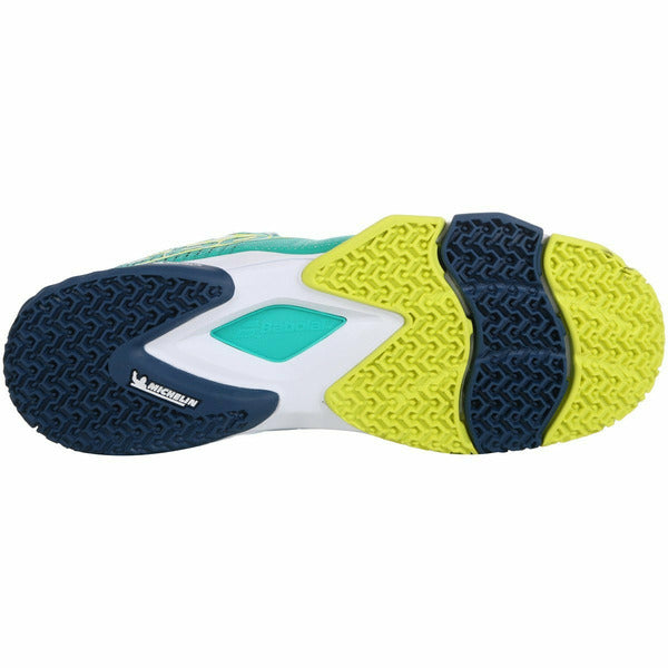 Babolat Padel Shoes - Jet Premura Green and Yellow