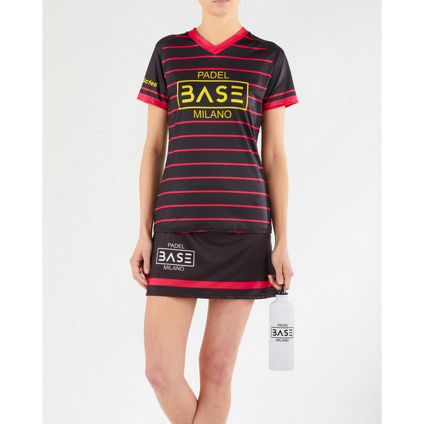 Base Padel - T-shirt Row - Carbon or Recycled Fabric - Donna