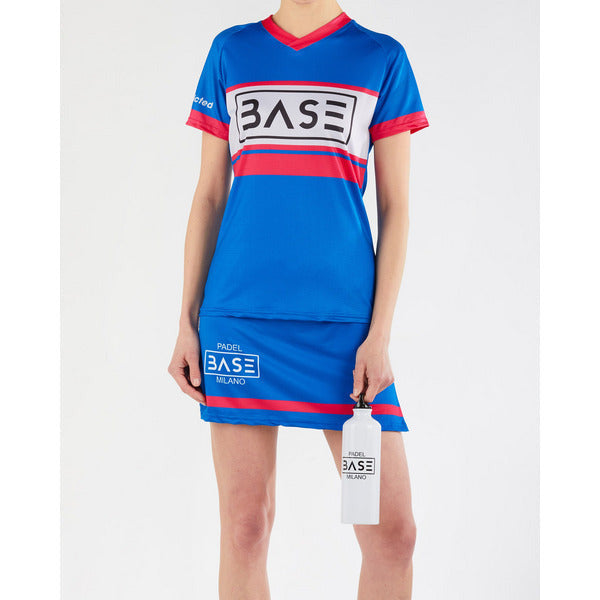 Base Padel - T-shirt Logo - Carbon or Recycled Fabric - Donna