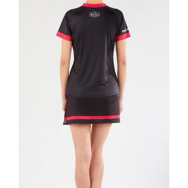 Base Padel - T-shirt Logo - Carbon or Recycled Fabric - Donna