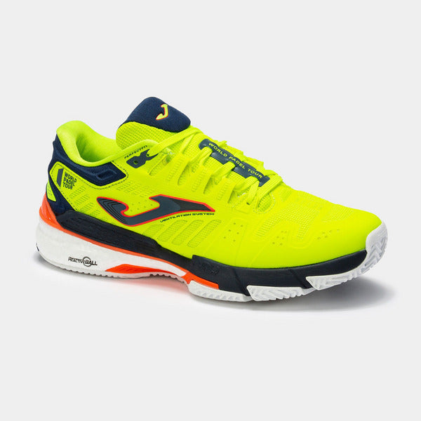 Joma Padel Shoes - Slam 2209 Lemon Fluor Navy