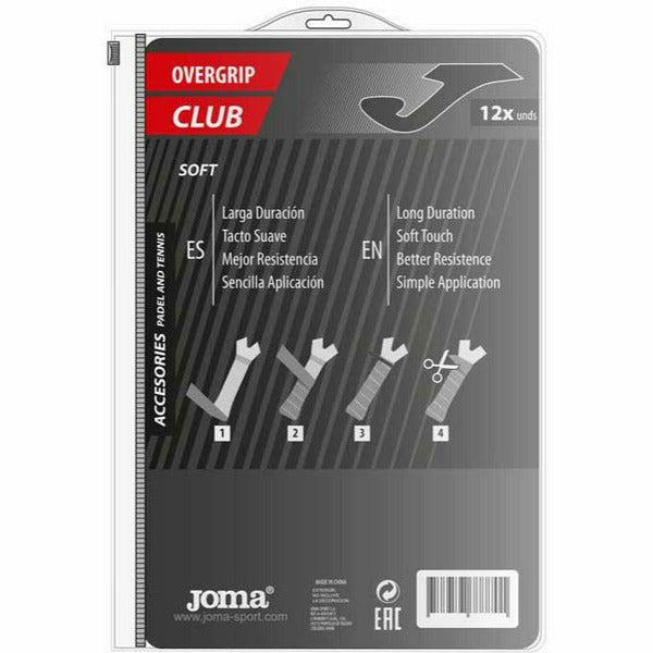 Joma Overgrip Club Cushion white 12 pieces pack