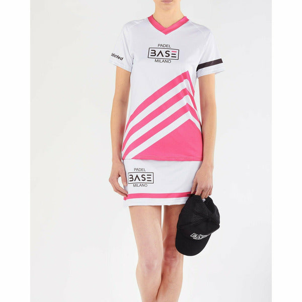 Base Padel - T-shirt Pyramid - Carbon or Recycled Fabric - Donna